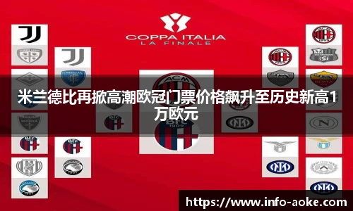 米兰德比再掀高潮欧冠门票价格飙升至历史新高1万欧元